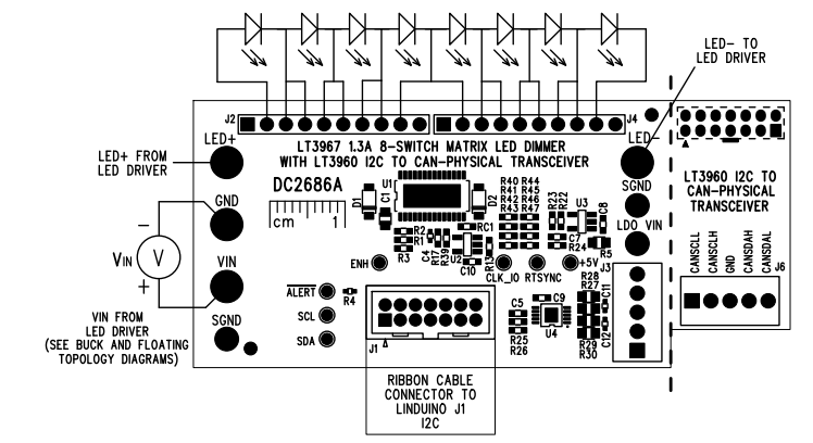 Analog Devices Inc. LT3960 Demo Board DC2686A Analog Devices Inc. LT3960 Demo Board DC2686A